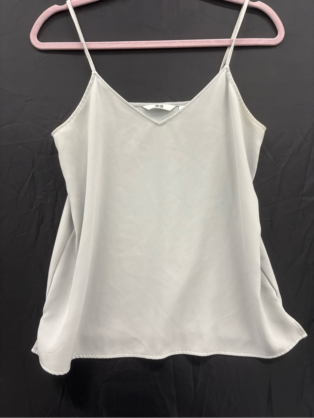 Uniqlo Light Blue Gray V-Neck Spaghetti Strap Camisole